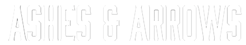 Ashes & Arrows logo - white