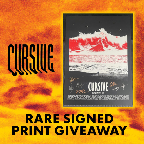 Cursive Rare Signed Print Giveaway